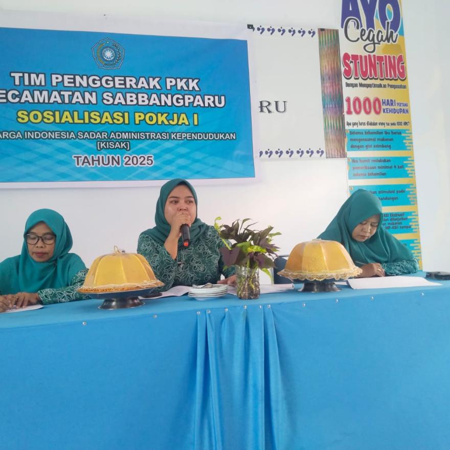 TP.PKK Kecamatan Sabbangparu Lakukan Rapat Koordinasi Terkait Juknis Lomba pada Jambore HKG PKK